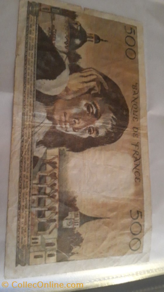 500 francs 1982 Pascal billet 500 francs 1982 pascal