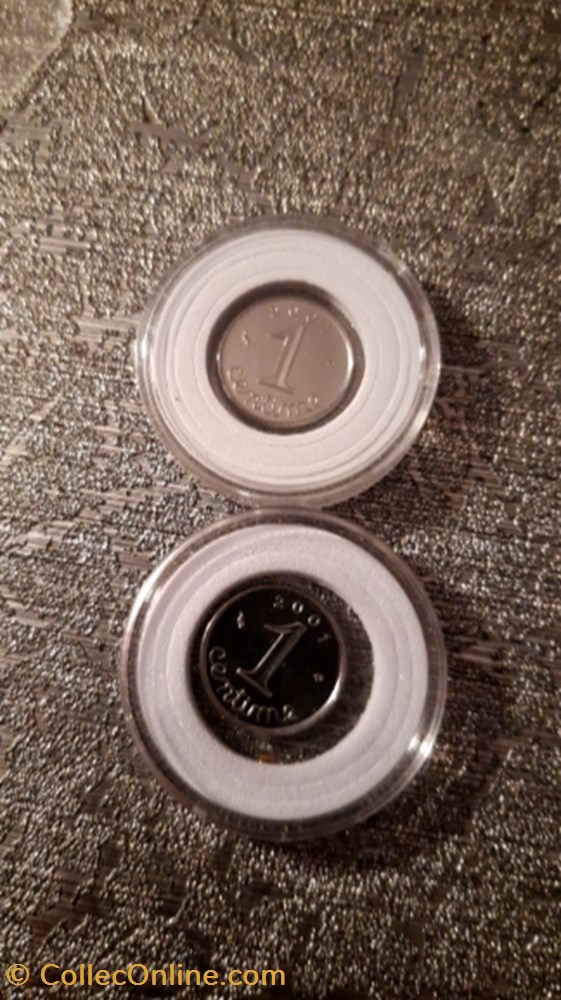 1 centimes 2001 EPI FDC monnaie 1 centimes 2001 epi fdc