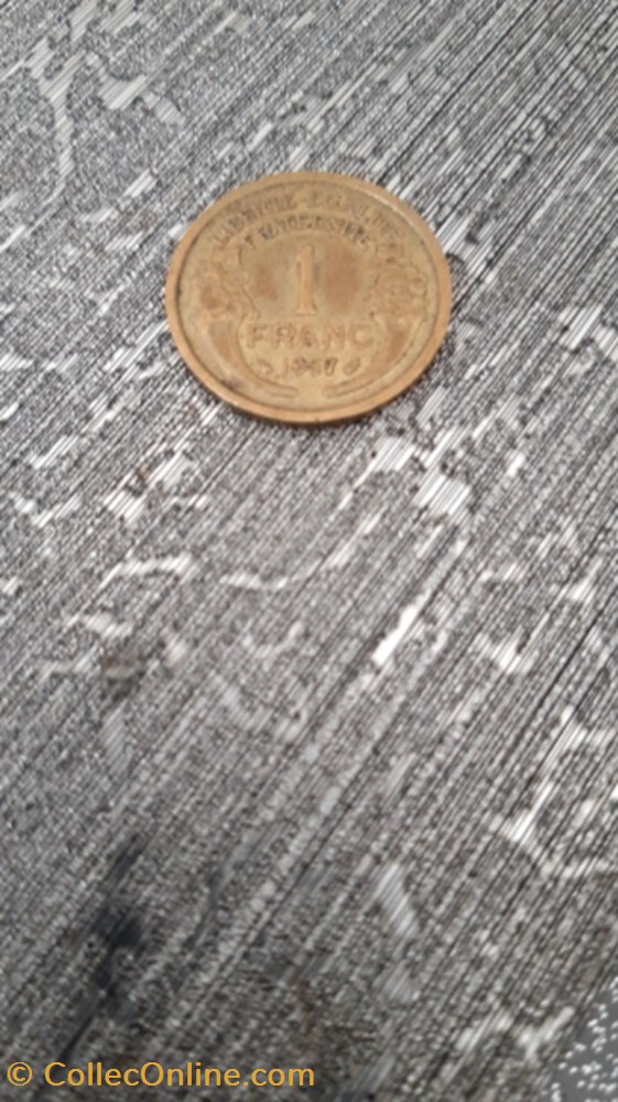 1 franc 1937 bronze-alu Morlon monnaie 1 franc 1937 bronze alu morlon