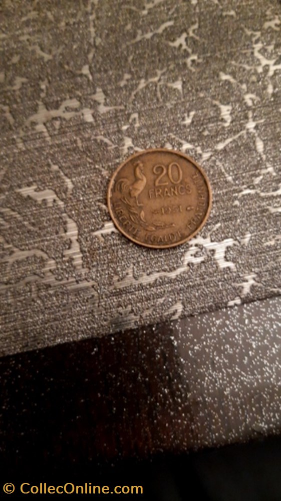20 francs 1951 Guiraud monnaie 20 francs 1951 guiraud