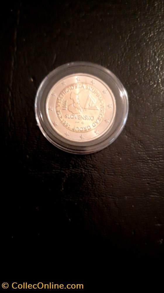 monnaie 2 euros 2011 groupe de visegrad slovaquie