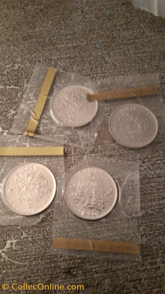 5 francs 1980 semeuse FDC monnaie 5 francs 1980 semeuse fdc