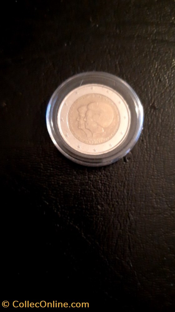 monnaie 2 euros 2013 reine beatrix et prince willem abdication pays bas