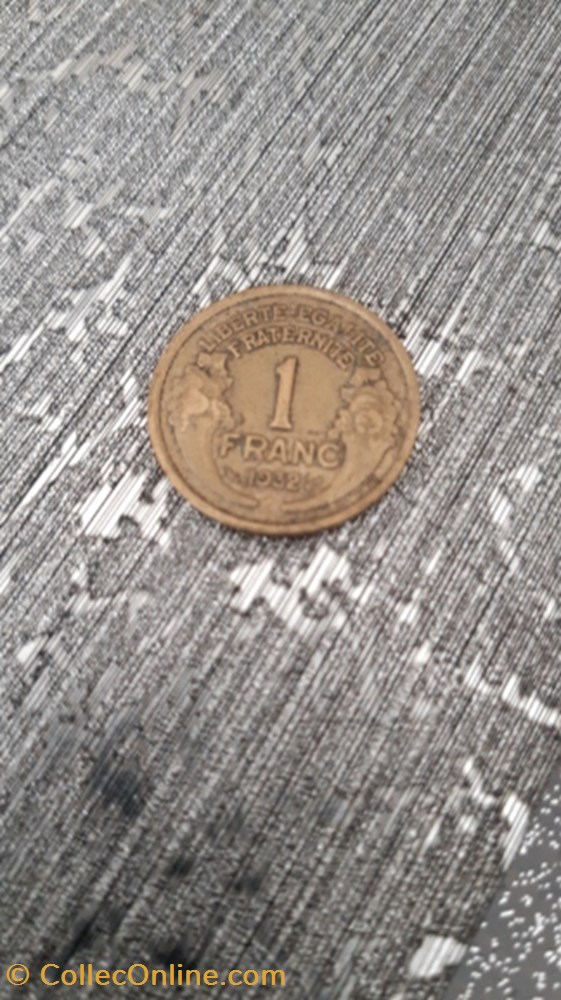 1 franc 1932 bronze-alu Morlon monnaie 1 franc 1932 bronze alu morlon