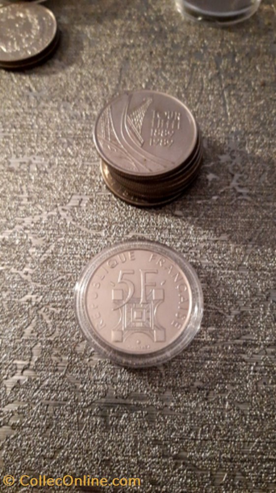 5 francs 1989 tour eiffel monnaie 5 francs 1989 tour eiffel