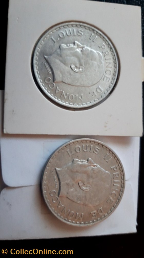 5 francs 1945 Louis II Monaco monnaie 5 francs 1945 louis ii monaco