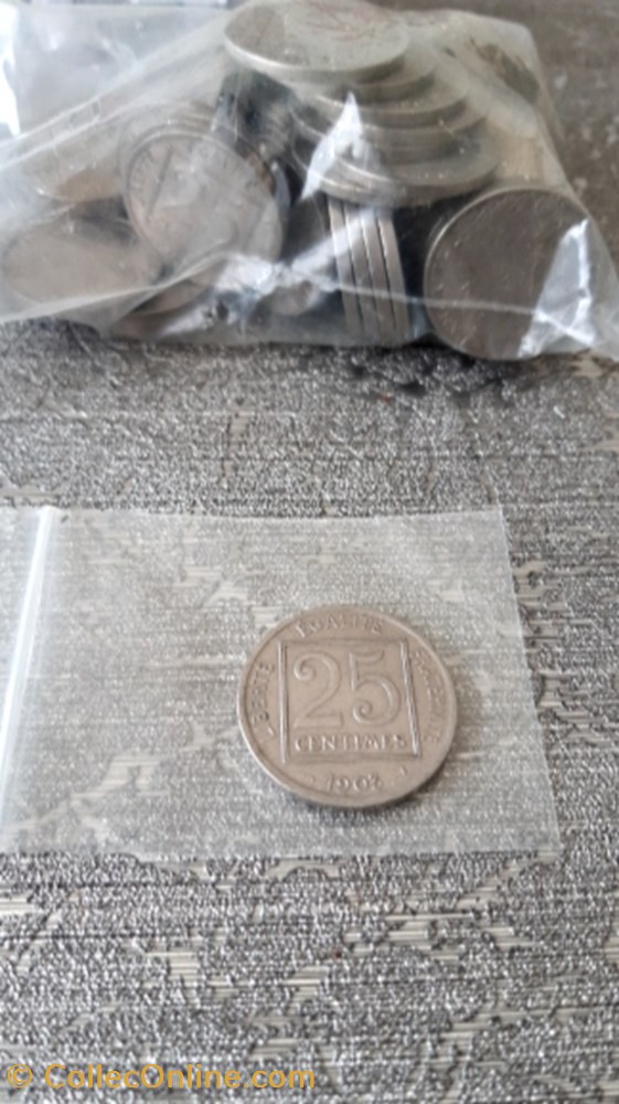 25 centimes 1903 patey 1er type monnaie 25 centimes 1903 patey 1er type