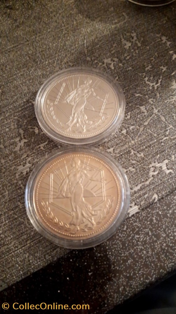 medaille 2001 essai debut de euro