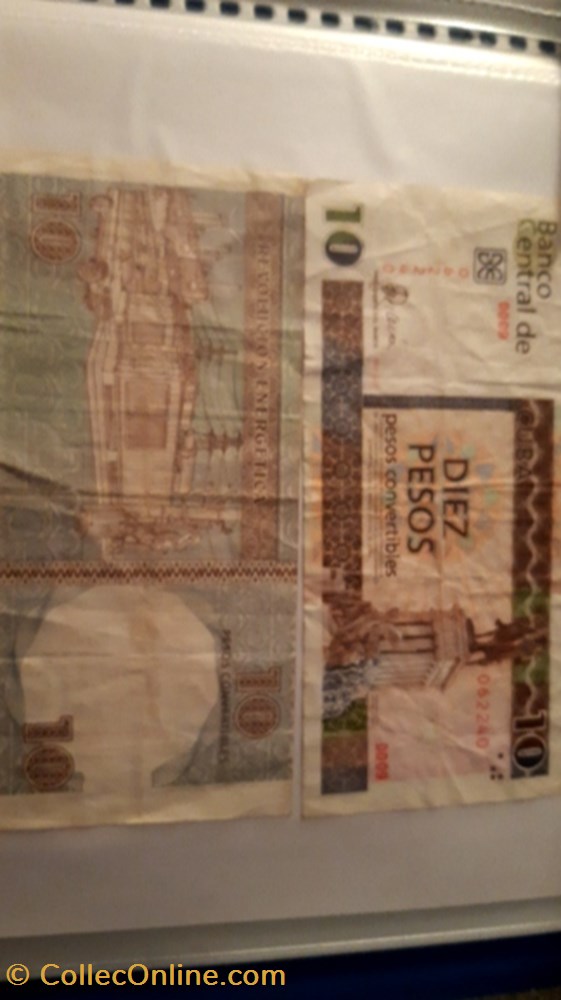 billet 10 pesos convertible 2007 cuba