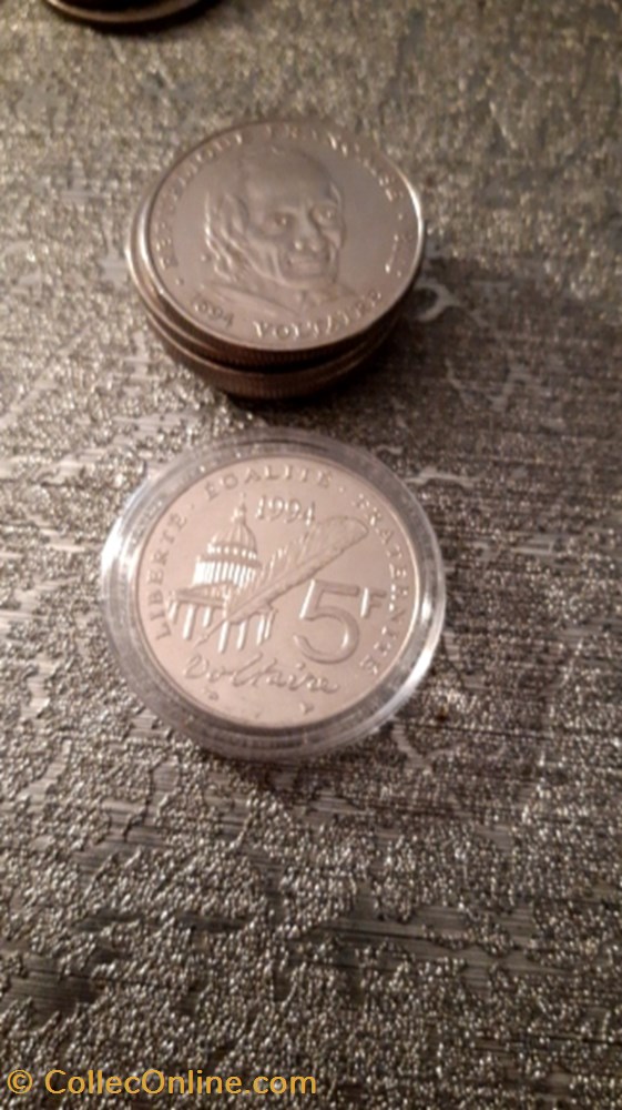 monnaie 5 francs 1994 voltaire