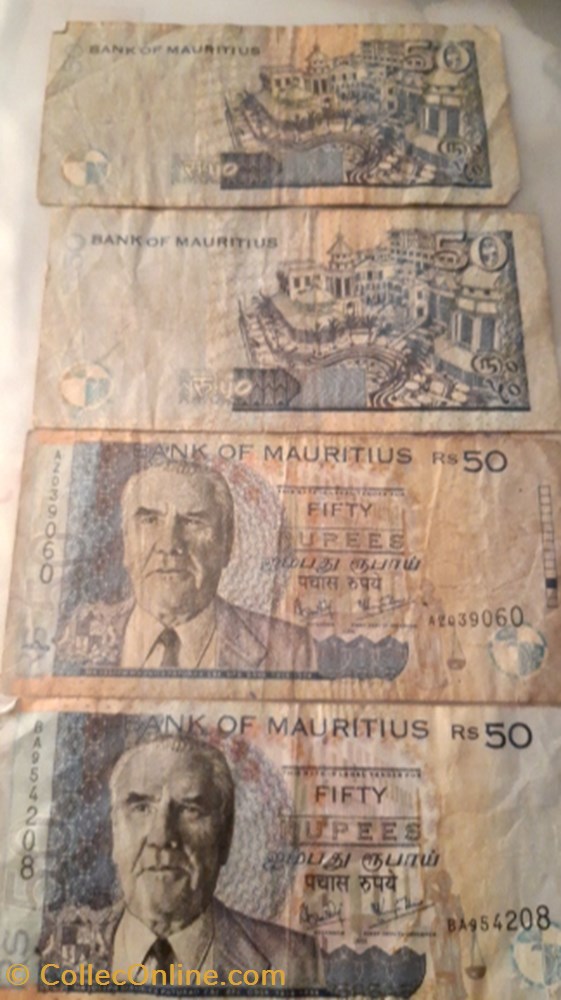50 rupees 2006 Ile-Maurice billet 50 rupees 2006 ile maurice