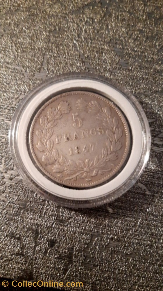 monnaie 5 francs 1847 a iiie type domard