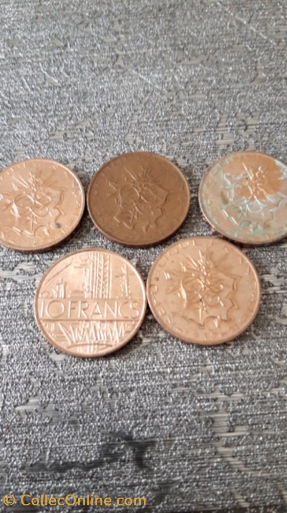 10 francs 1987 mathieu tranche B monnaie 10 francs 1987 mathieu tranche b