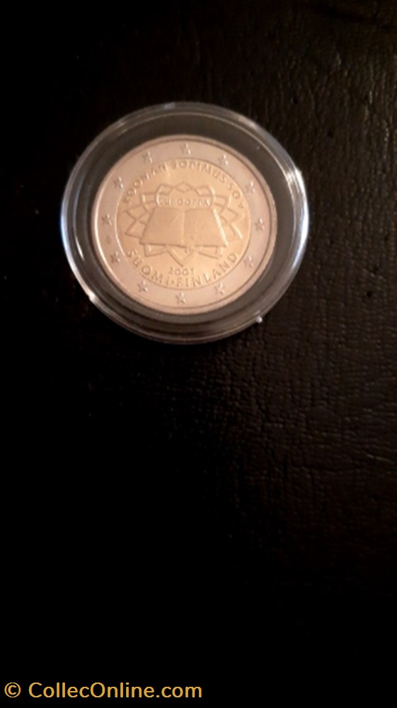 2 euros 2007 Traité de Rome Finlande monnaie 2 euros 2007 traite de rome finlande