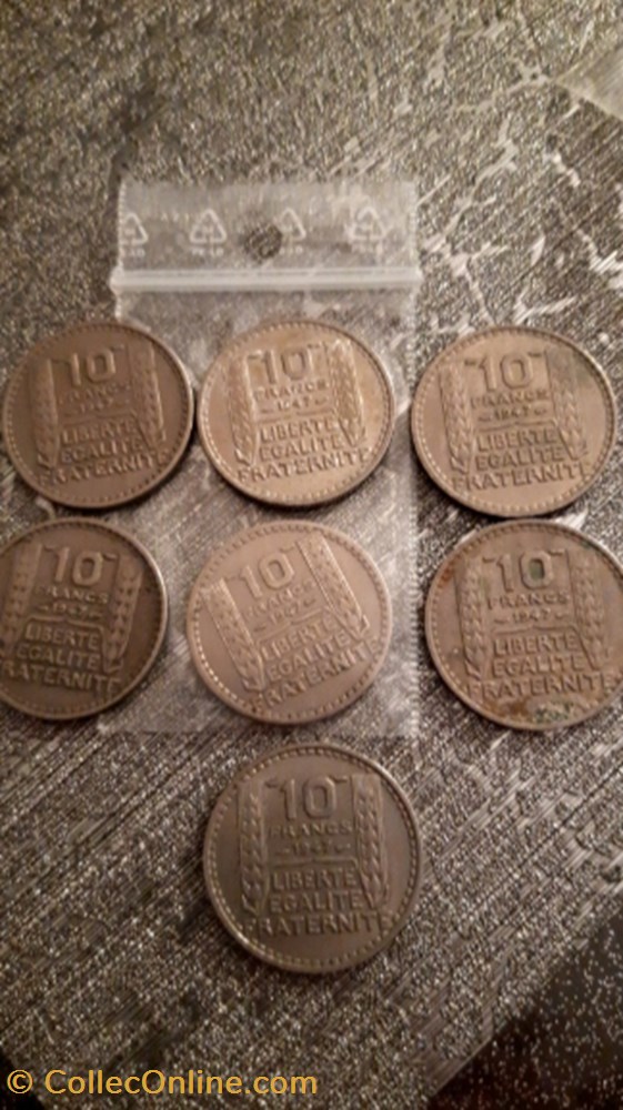 10 francs 1947 Turin Petite tête monnaie 10 francs 1947 turin petite tete