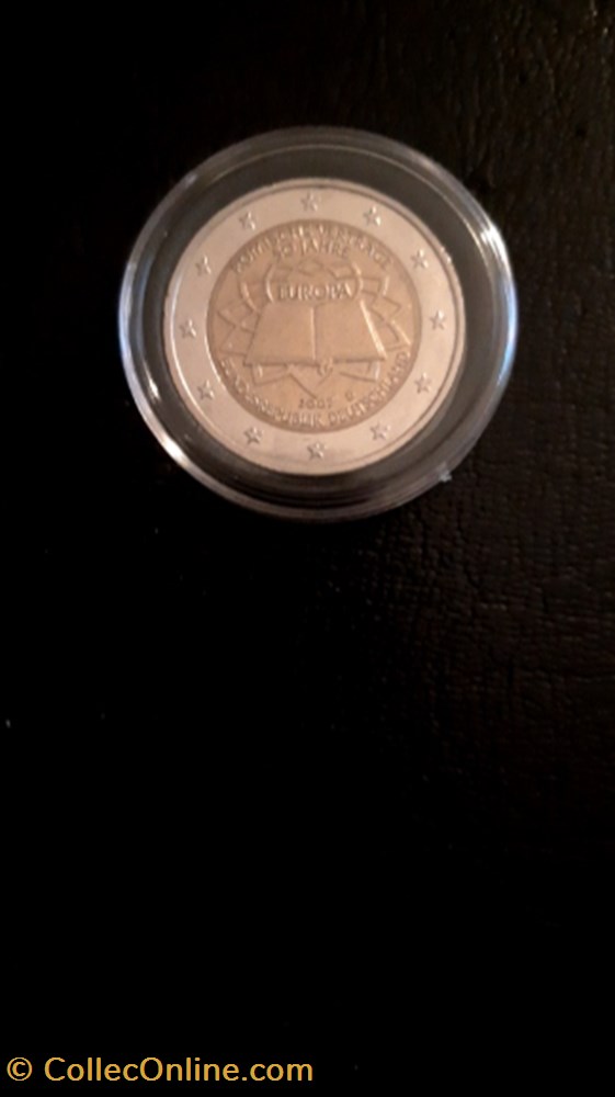 2 euros 2007 Traité de Rome Allemagne monnaie 2 euros 2007 traite de rome allemagne