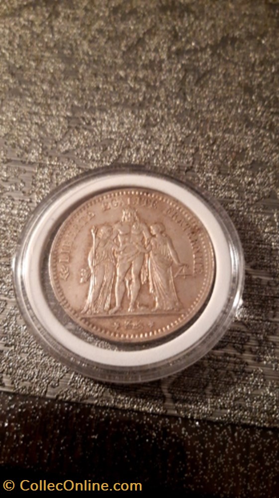 monnaie 5 francs 1875 a hercule