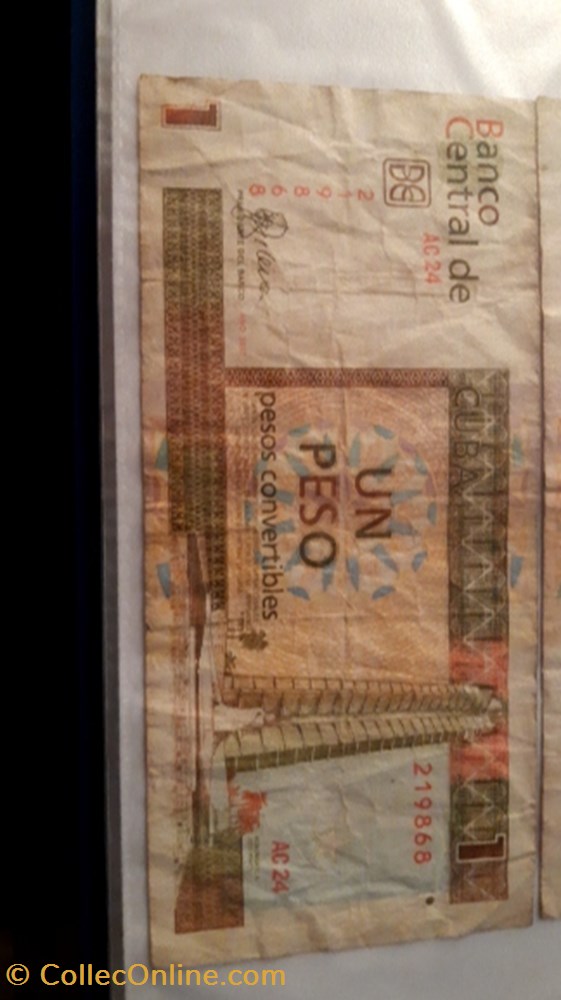 1 peso convertible 2007 CUBA billet 1 peso convertible 2007 cuba