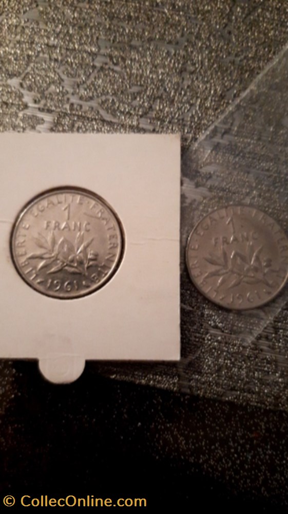 monnaie 1 franc 1961 la semeuse