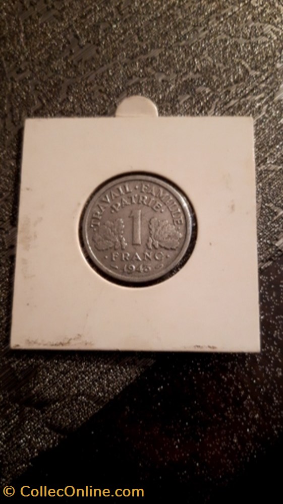 1 franc 1943 alu Bazor monnaie 1 franc 1943 alu bazor
