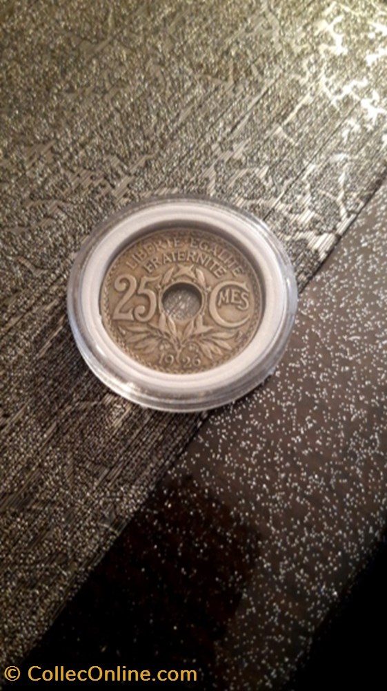 monnaie 25 centimes 1926 lindauer