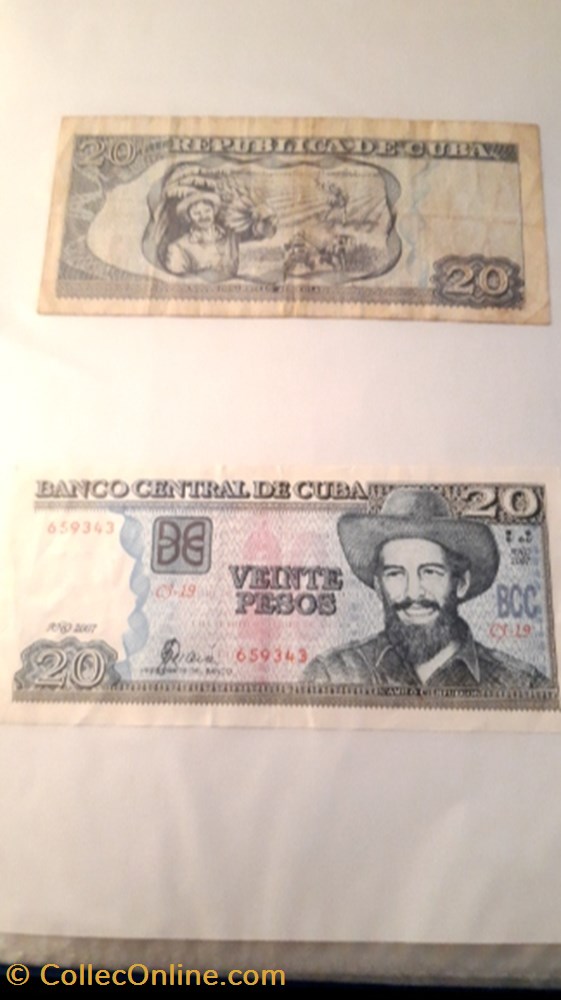 20 pesos 2006,2007 CUBA billet 20 pesos 2006 2007 cuba