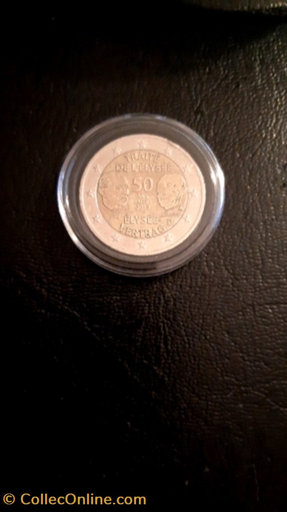 monnaie 2 euros 2013 traite de elysee allemagne