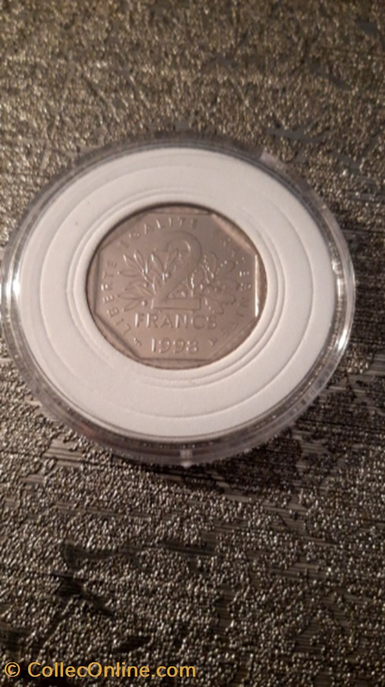2 francs 1998 semeuse BU monnaie 2 francs 1998 semeuse bu