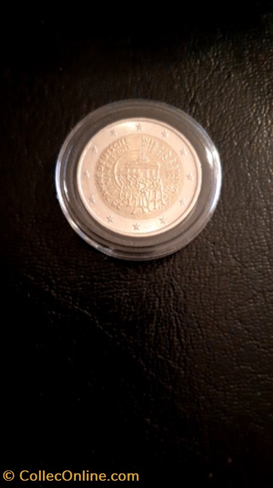 monnaie 2 euros 2015 25e anniversaire de la reunification allemande allemagne