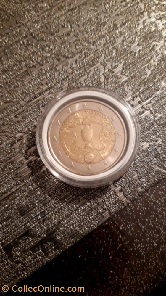 2 euro 2016 UEFA euro Football France monnaie 2 euro 2016 uefa euro football france