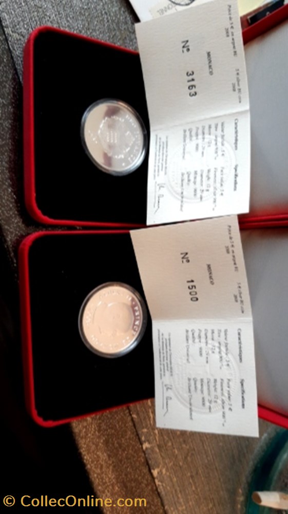 5 euros BU Monaco 2008 monnaie 5 euros bu monaco 2008