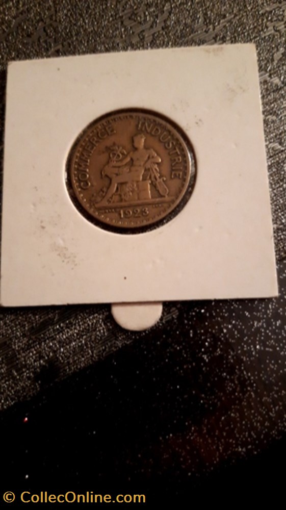 1 franc 1923 Chambre du commeece monnaie 1 franc 1923 chambre du commeece