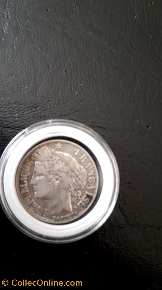 1 francs 1871 A Cérés IIIe république monnaie 1 francs 1871 a ceres iiie republique