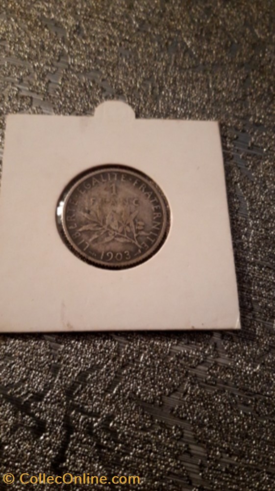 1 franc 1903 la semeuse monnaie 1 franc 1903 la semeuse
