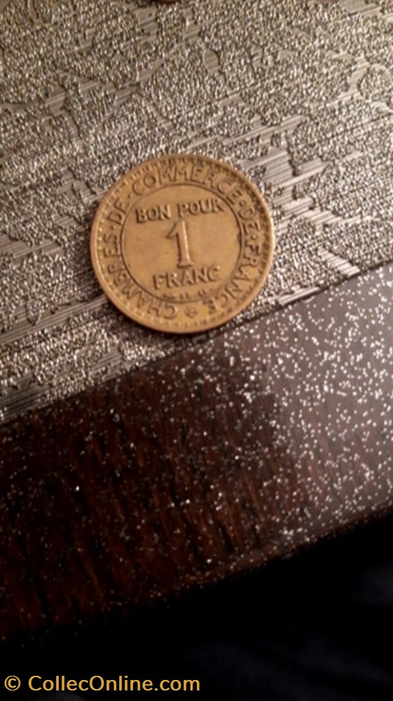 1 franc 1921 Chambre du commerce monnaie 1 franc 1921 chambre du commerce