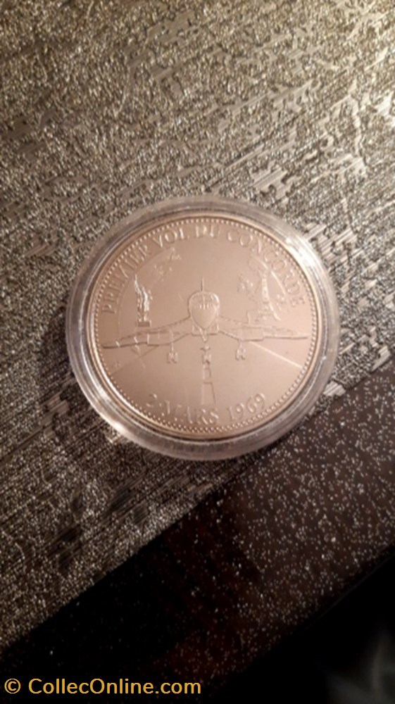 medaille les moments forts de notre vie premier vol du concorde