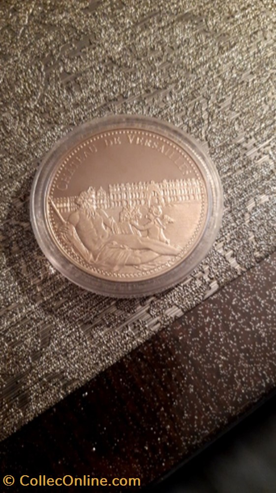 medaille les plus beaux tresors du patrimoine de france chateau de versaille