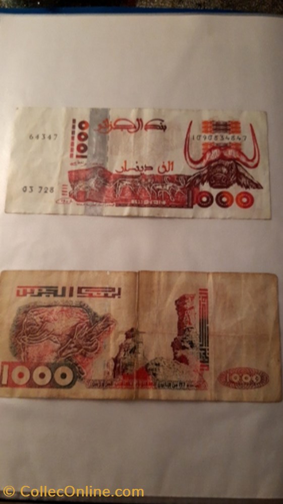 billet 1000 dinars algerie