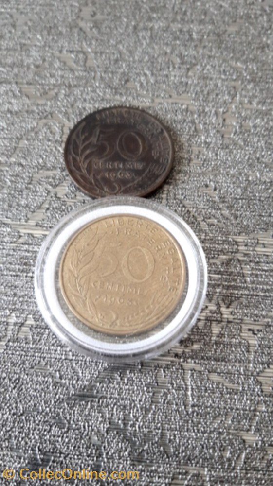 50 centimes 1963 marianne 4 plis monnaie 50 centimes 1963 marianne 4 plis