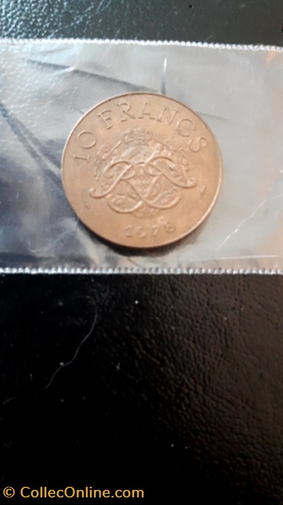 10 francs 1978 Rainier III Monaco monnaie 10 francs 1978 rainier iii monaco