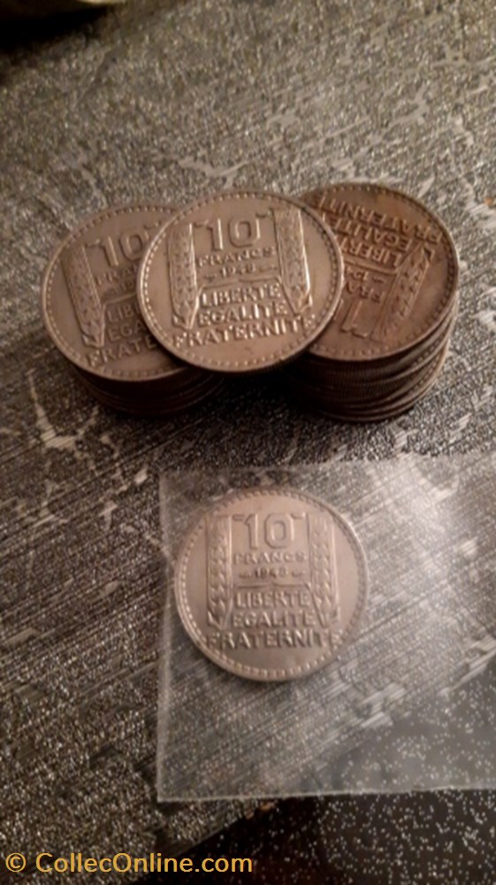 monnaie 10 francs 1948 turin
