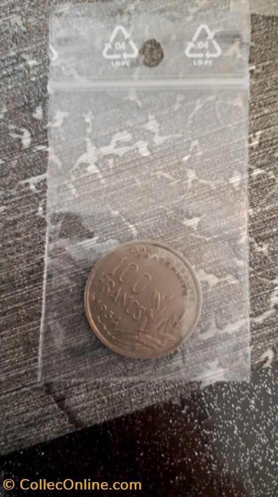 100 francs cochet 1954 monnaie 100 francs cochet 1954
