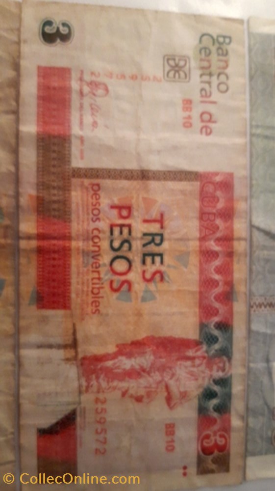 3 pesos convertible 2006 CUBA billet 3 pesos convertible 2006 cuba