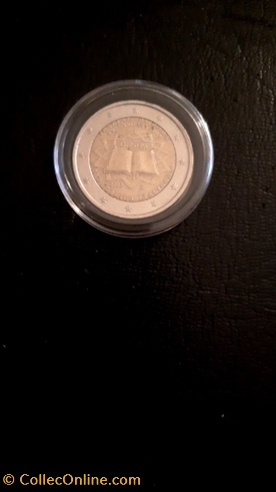 2 euros 2007 Traité de Rome Italie monnaie 2 euros 2007 traite de rome italie