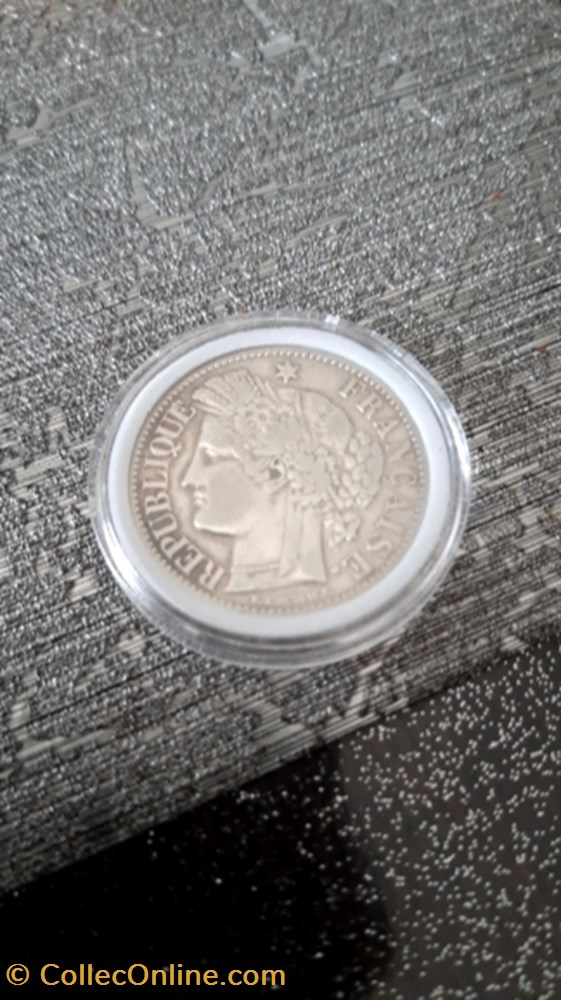2 francs 1881 Cérès A avec légende monnaie 2 francs 1881 ceres a avec legende
