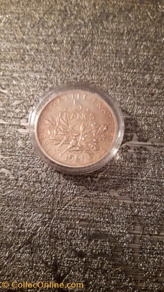 monnaie 5 francs 1961 semeuse