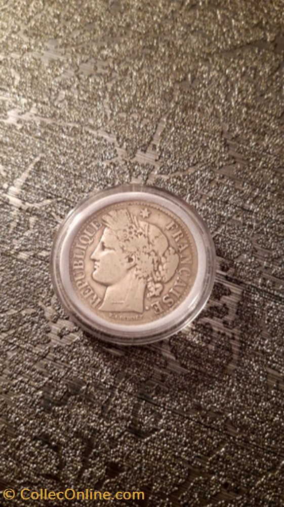 2 francs 1871 Cérès petit A monnaie 2 francs 1871 ceres petit a