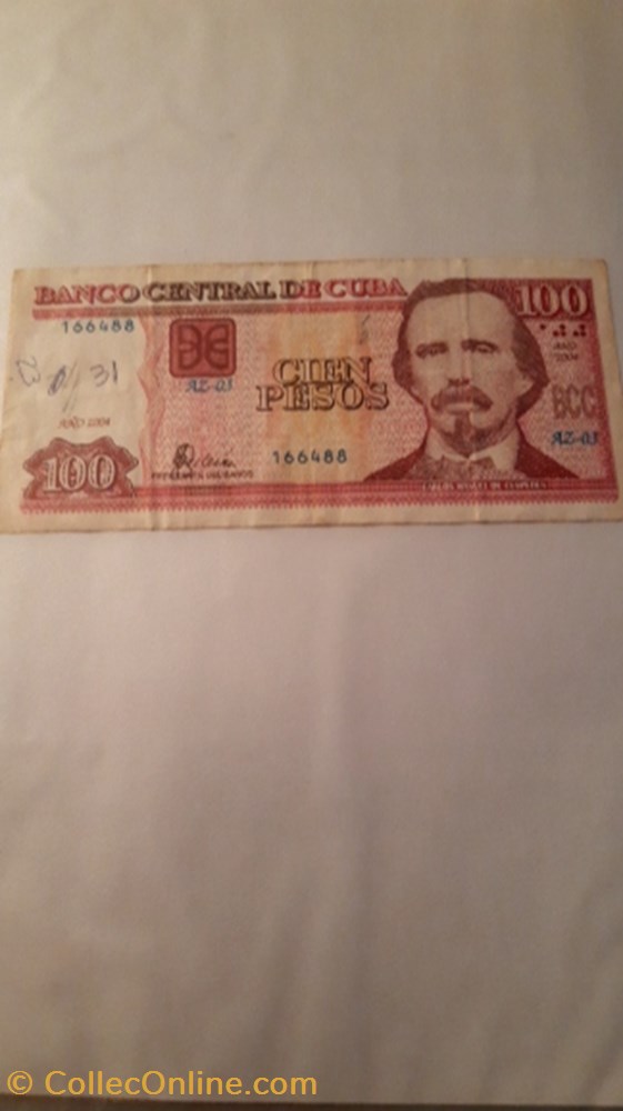 100 pesos 2004 CUBA billet 100 pesos 2004 cuba