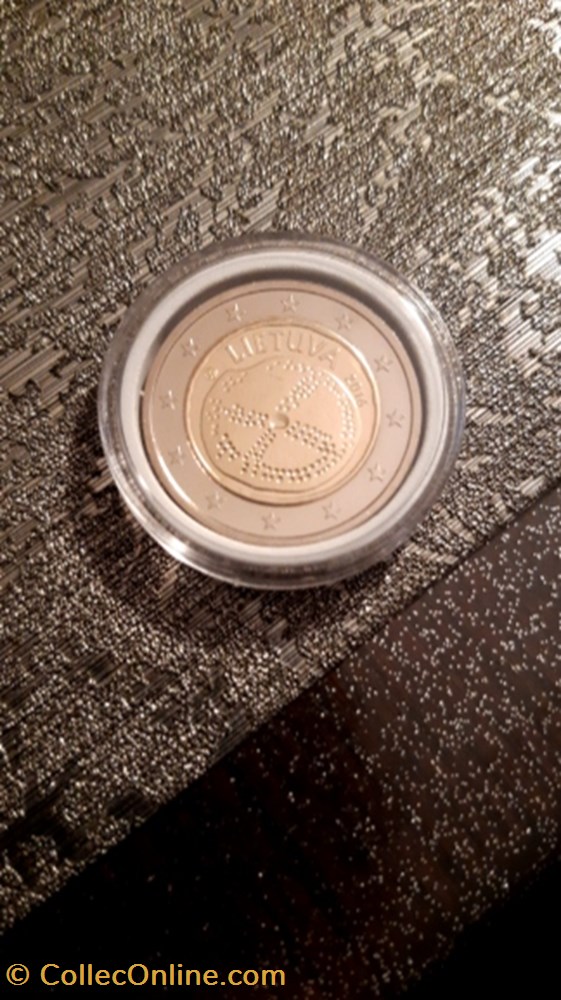 monnaie 2 euro 2016 culture baltique lituanie