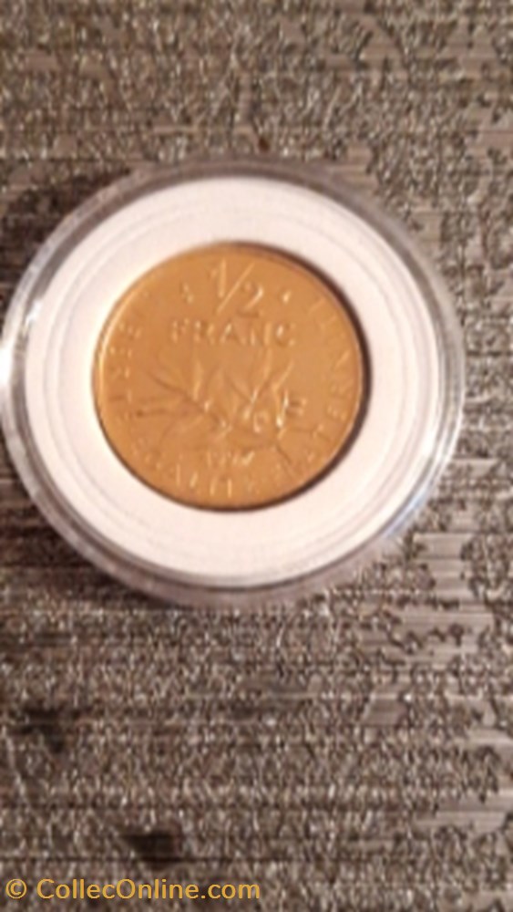 50 centimes semeuse 1997 dorée monnaie 50 centimes semeuse 1997 doree